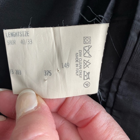 VTG Donna Karen Signature Made In Italy Blazer Jacket Black 100%Wool Short 40/33 - Picture 9 of 16